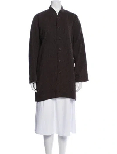 Pre-owned Eskandar Wool Jacket In Brown