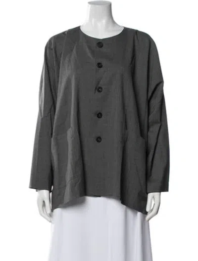Pre-owned Eskandar Wool Jacket In Gray