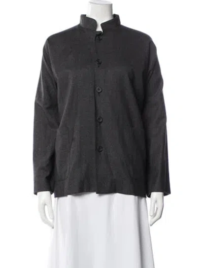 Pre-owned Eskandar Wool Jacket In Gray