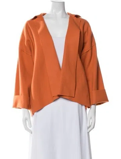Pre-owned Eskandar Wool Jacket In Orange