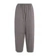 Eskandar Wool Japanese Trousers In Grey