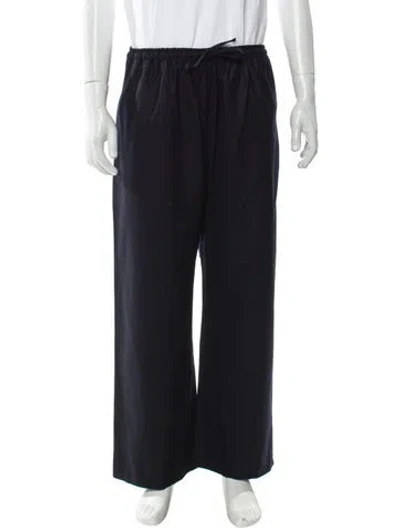 Pre-owned Eskandar Wool Joggers In Blue