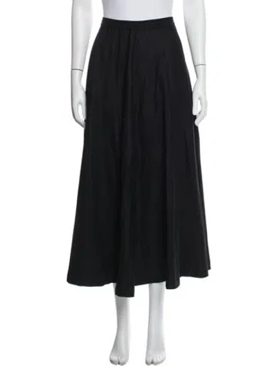 Pre-owned Eskandar Wool Long Skirt In Blue