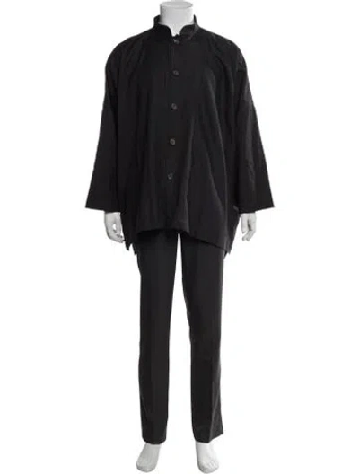 Pre-owned Eskandar Wool Long Sleeve Shirt In Black
