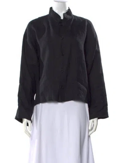 Pre-owned Eskandar Wool Long Sleeve Top In Black