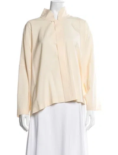 Pre-owned Eskandar Wool Long Sleeve Top In Neutrals