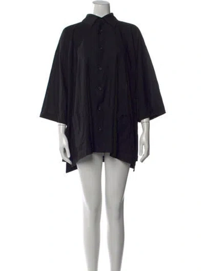Pre-owned Eskandar Wool Midi Length Dress In Black