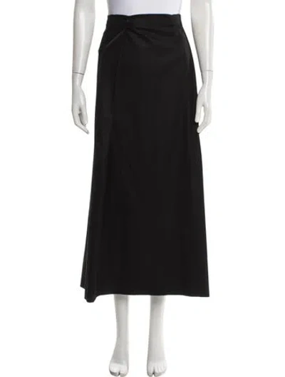 Pre-owned Eskandar Wool Midi Length Skirt In Gray
