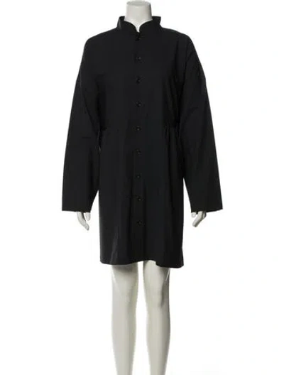 Pre-owned Eskandar Wool Mini Dress W/ Tags In Black