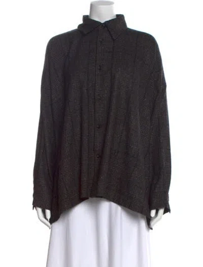 Pre-owned Eskandar Wool Mock Neck Sweatshirt In Neutral
