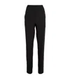Eskandar Wool-rich Trousers In Black