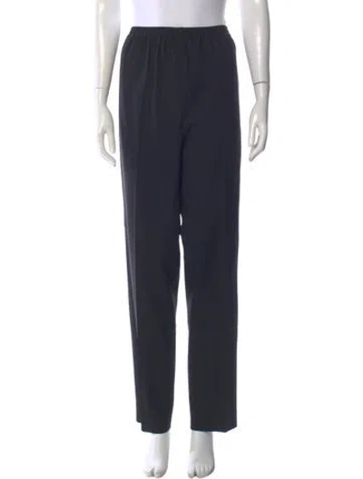Pre-owned Eskandar Wool Skinny Leg Pants In Black