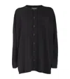 Eskandar Slim-sleeve Cashmere Cardigan In Black