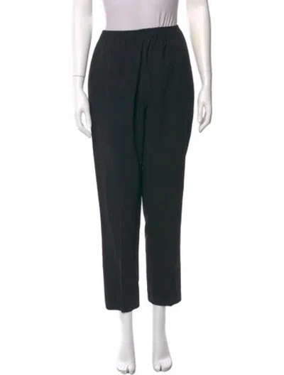 Pre-owned Eskandar Wool Straight Leg Pants In Gray