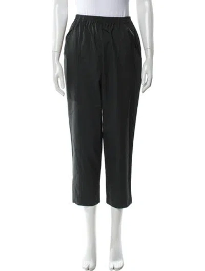 Pre-owned Eskandar Wool Straight Leg Pants In Grey
