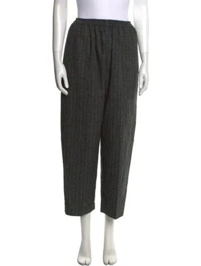 Pre-owned Eskandar Wool Straight Leg Pants In Multi