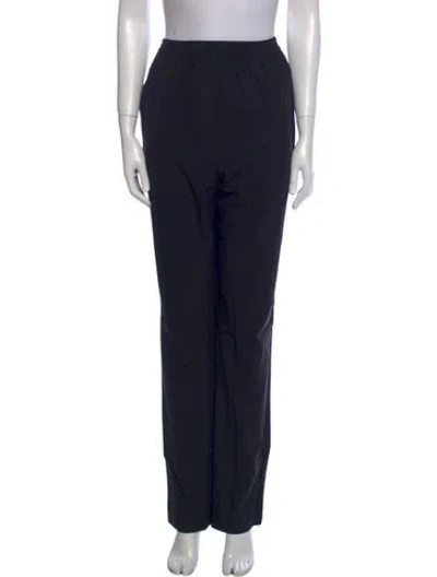 Pre-owned Eskandar Wool Straight Leg Pants W/ Tags In Black