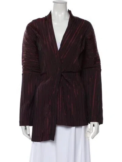 Pre-owned Eskandar Wool Striped Evening Jacket In Brown