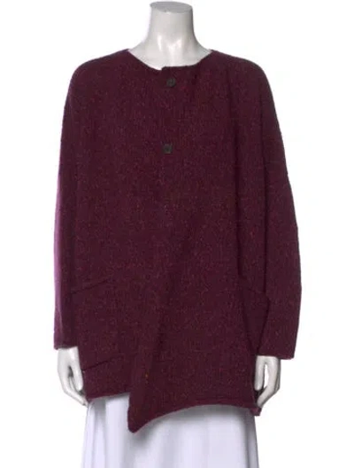 Pre-owned Eskandar Wool Sweater In Purple