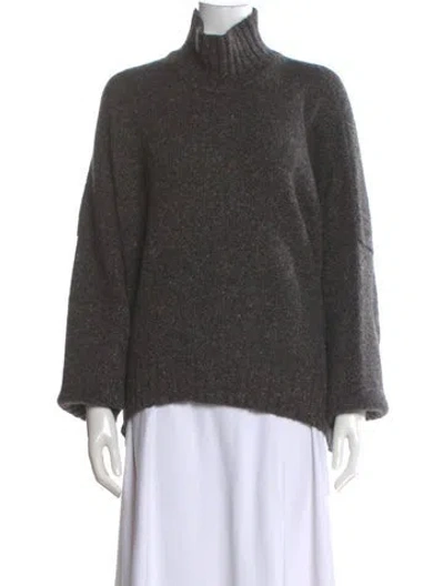 Pre-owned Eskandar Wool Turtleneck Sweater In Brown