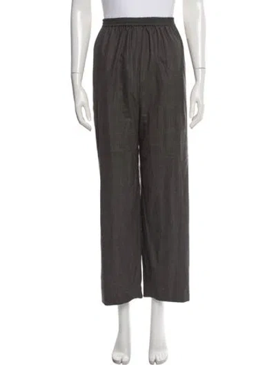 Pre-owned Eskandar Wool Tweed Pattern Sweatpants In Grey