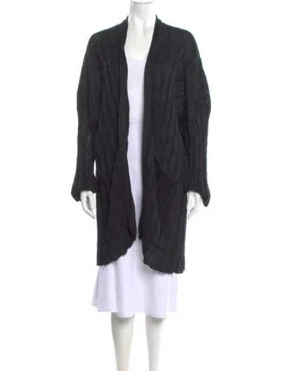 Pre-owned Eskandar Wool V-neck Sweater In Black