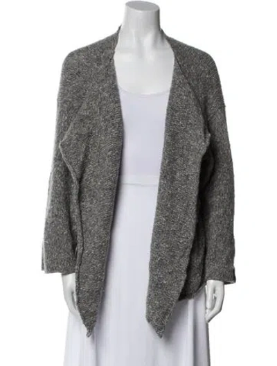 Pre-owned Eskandar Wool V-neck Sweater In Gray