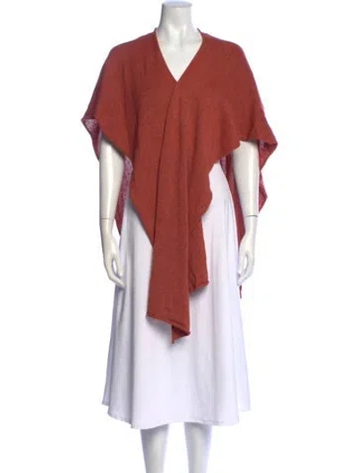 Pre-owned Eskandar Wool V-neck Sweater In Orange
