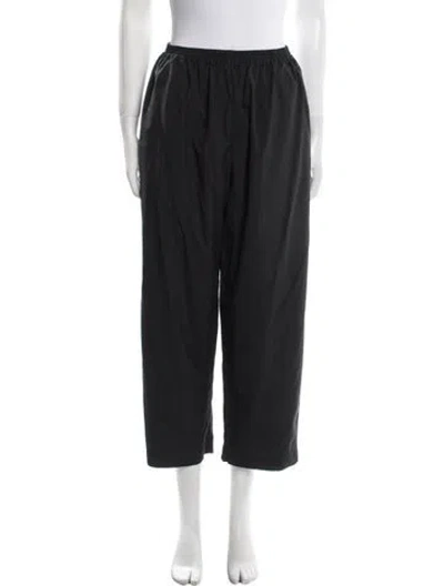 Pre-owned Eskandar Wool Wide Leg Pants In Black