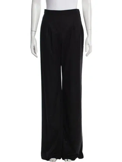 Pre-owned Eskandar Wool Wide Leg Pants In Black