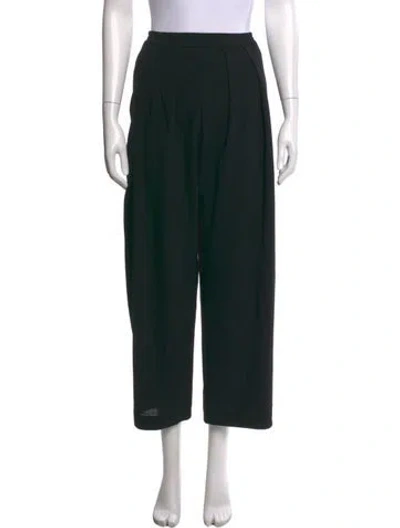 Pre-owned Eskandar Wool Wide Leg Pants In Black