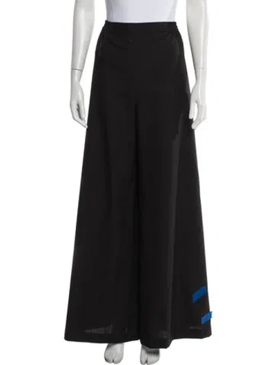 Pre-owned Eskandar Wool Wide Leg Pants In Black