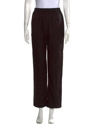 Pre-owned Eskandar Wool Wide Leg Pants In Black