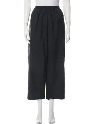 Pre-owned Eskandar Wool Wide Leg Pants In Blue