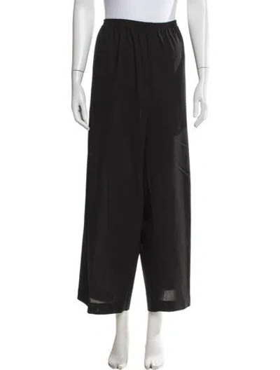 Pre-owned Eskandar Wool Wide Leg Pants In Brown