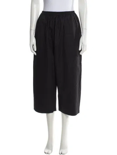 Pre-owned Eskandar Wool Wide Leg Pants In Gray