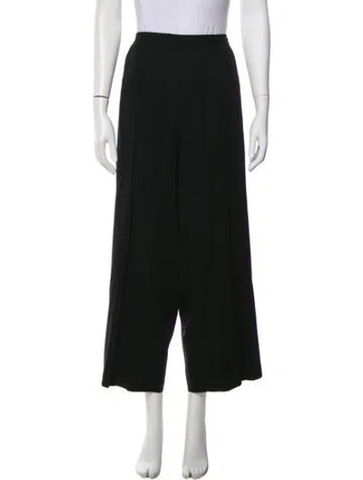 Pre-owned Eskandar Wool Wide Leg Pants In Gray