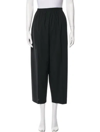 Pre-owned Eskandar Wool Wide Leg Pants In Gray