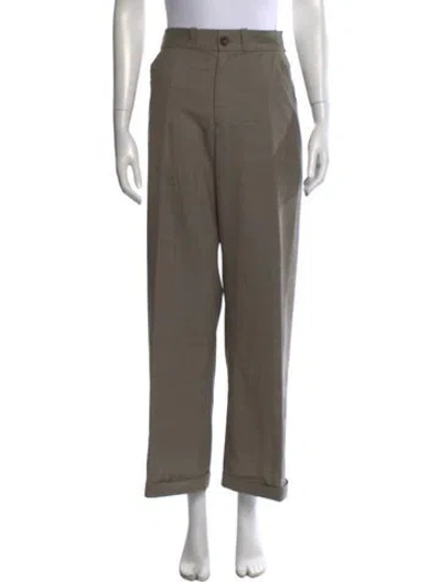 Pre-owned Eskandar Wool Wide Leg Pants In Neutrals