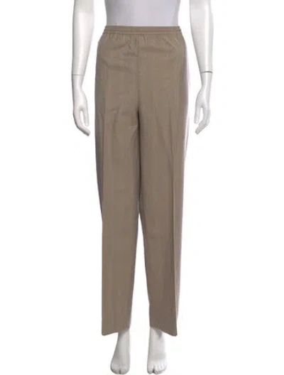 Pre-owned Eskandar Wool Wide Leg Pants In Neutrals