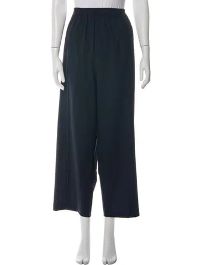 Pre-owned Eskandar Wool Wide Leg Pants W/ Tags In Blue