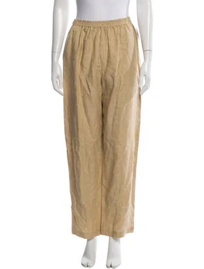 Pre-owned Eskandar Wool Wide Leg Pants W/ Tags In Neutral