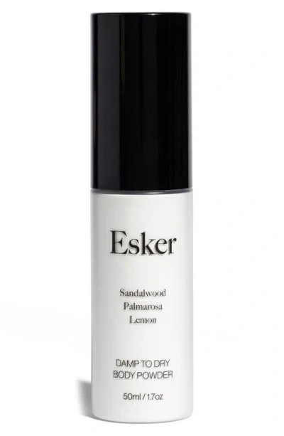 Esker Damp To Dry Body Powder, 1.7 oz In White