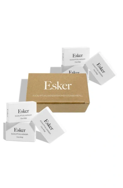 Esker Shower Steamer Tablet Refills In White