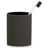 Esko Sabia Toothbrush Holder Reusable Tumbler Vanity Bathroom Accessories, 8.5cm X 10.5cm In Black