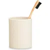 Esko Sabia Toothbrush Holder Reusable Tumbler Vanity Bathroom Accessories, 8.5cm X 10.5cm In Sand