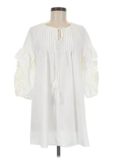 Esley 3/4 Sleeve Blouse In White