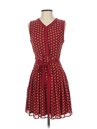 Pre-owned Esley Casual Dress In Burgundy