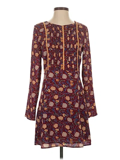 Pre-owned Esley Casual Dress In Burgundy