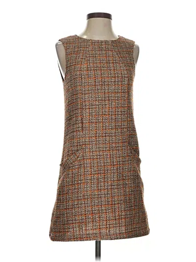Pre-owned Esley Cocktail Dress In Brown